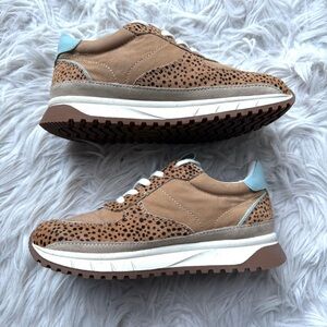 Madewell Kickoff Trainer Sneakers in Spot Dot Calf Hair & Nubuck 5.5